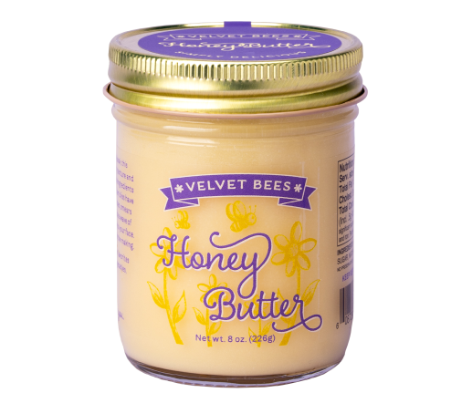 jar of velvet bees honey butter